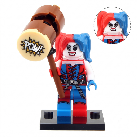 Harley Quinn with Hammer V2 Batman Custom Minifigure