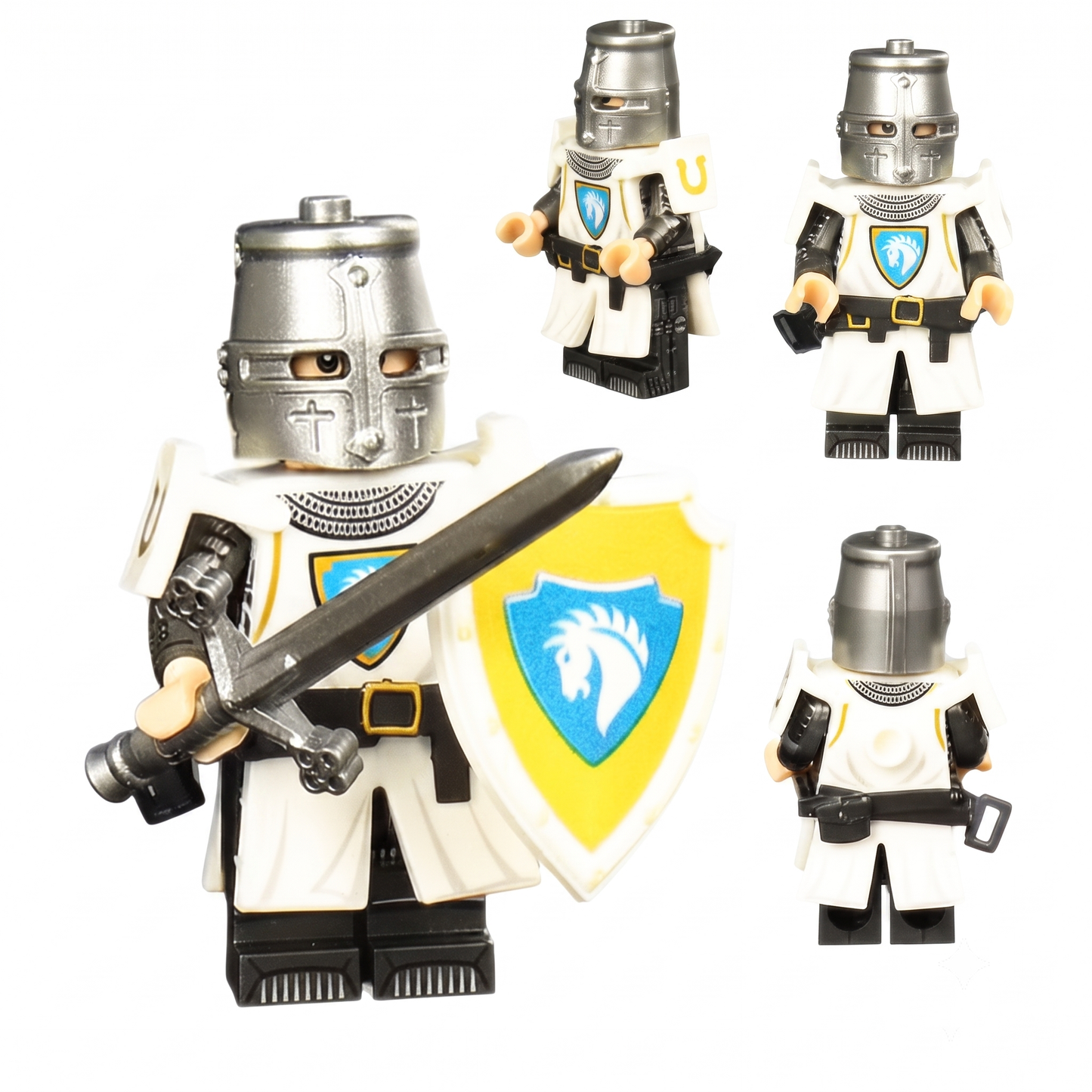 Horse Faction Armored Knight Castle Soldier Minifigure