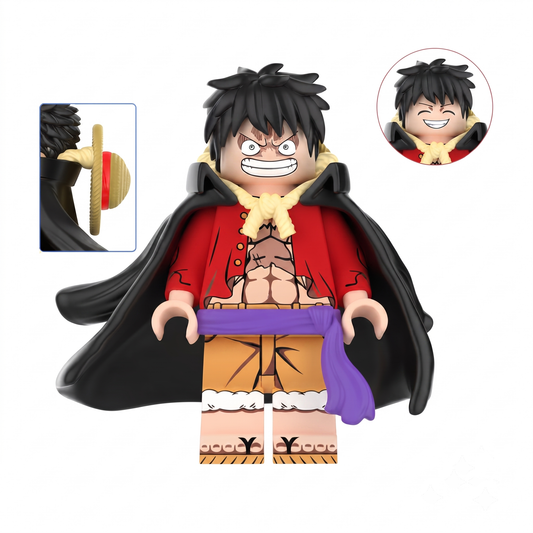 Luffy in Cape V2 One Piece Anime Custom Minifigure