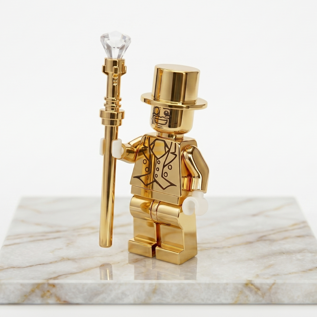 Mr Gold Plated Rare Minifigure