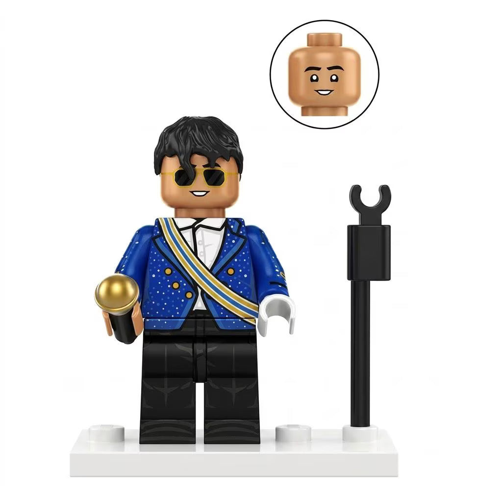 Michael Jackson 1984 Grammy Awards with Royal Blue Sash Jacket Worn Minifigure
