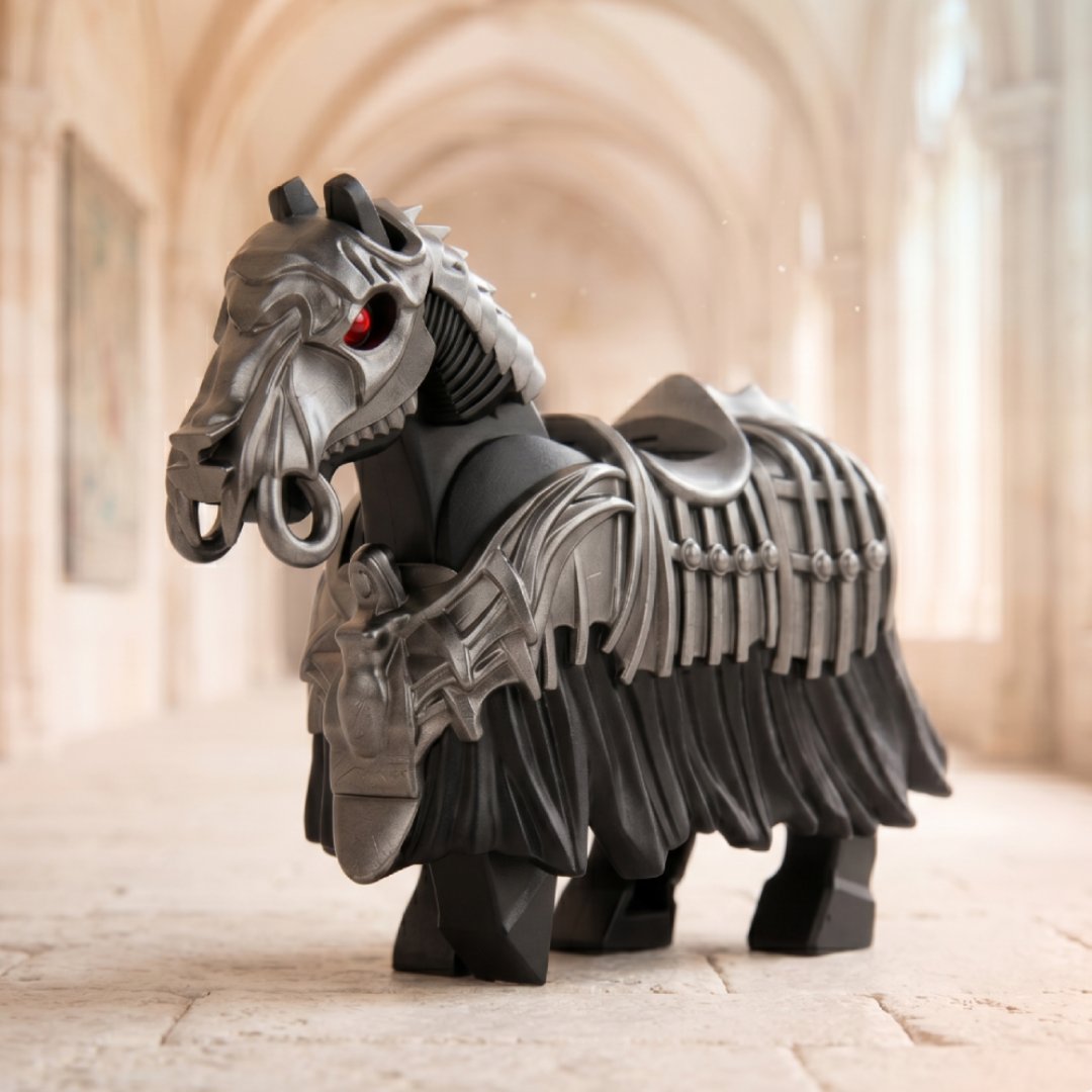 Armored Death War Horse Castle Animal Minifigure
