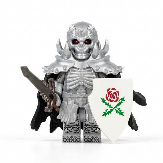 Armored Death White Knight King Castle Soldier Minifigure