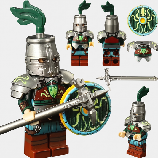 Armored Octopus Knight Castle Soldier Custom Minifigure