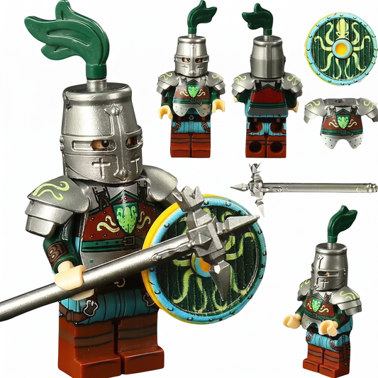 Armored Octopus Knight Castle Soldier Custom Minifigure
