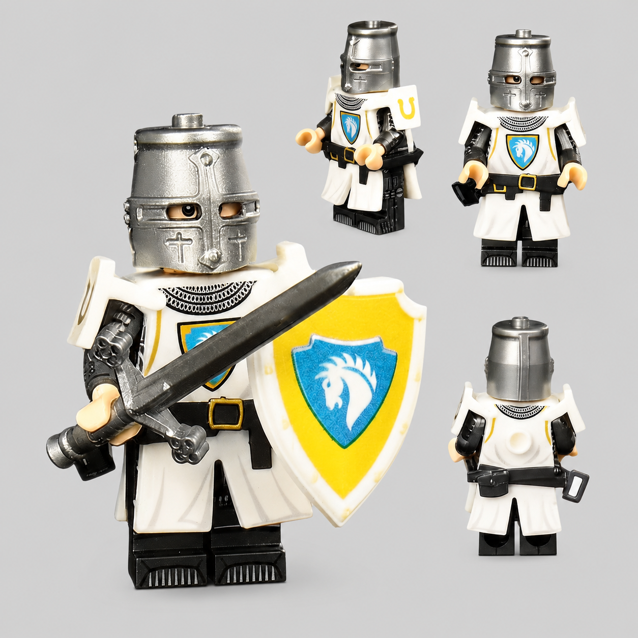 Horse Faction Armored Knight Castle Soldier Minifigure