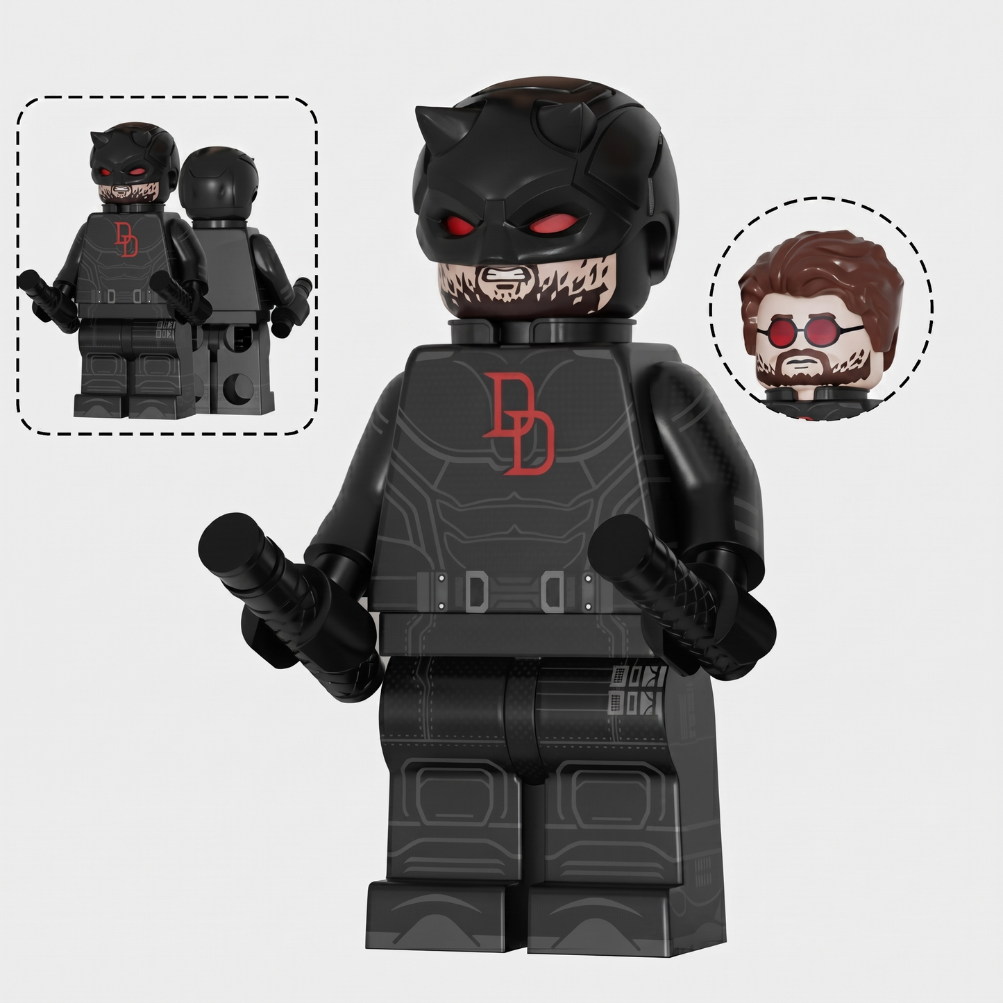 Daredevil Born Again Season 2 Black Custom Minifigure