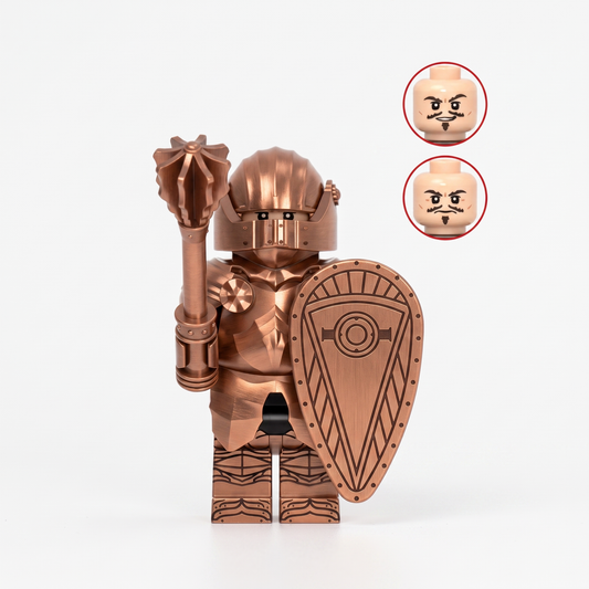 Gothic Knight Castle Soldier Bronze Armor Custom Minifigure