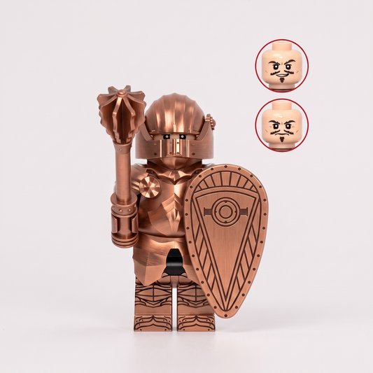 Gothic Knight Castle Soldier Bronze Armor Custom Minifigure