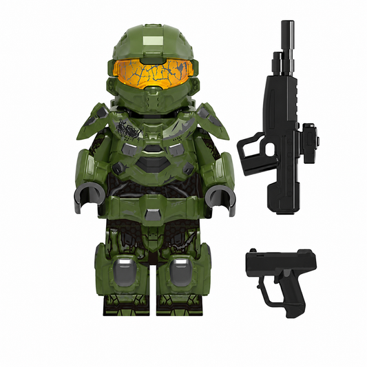 Halo Spartan Master Chief Green Video Game Super Soldier Minifigure