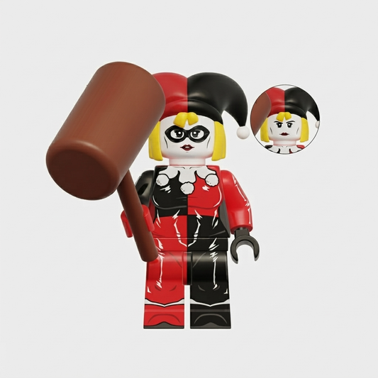 Harley Quinn with Hammer V1 Batman Custom Minifigure