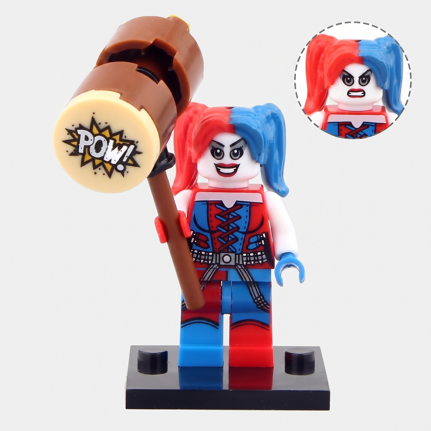 Harley Quinn with Hammer V2 Batman Custom Minifigure