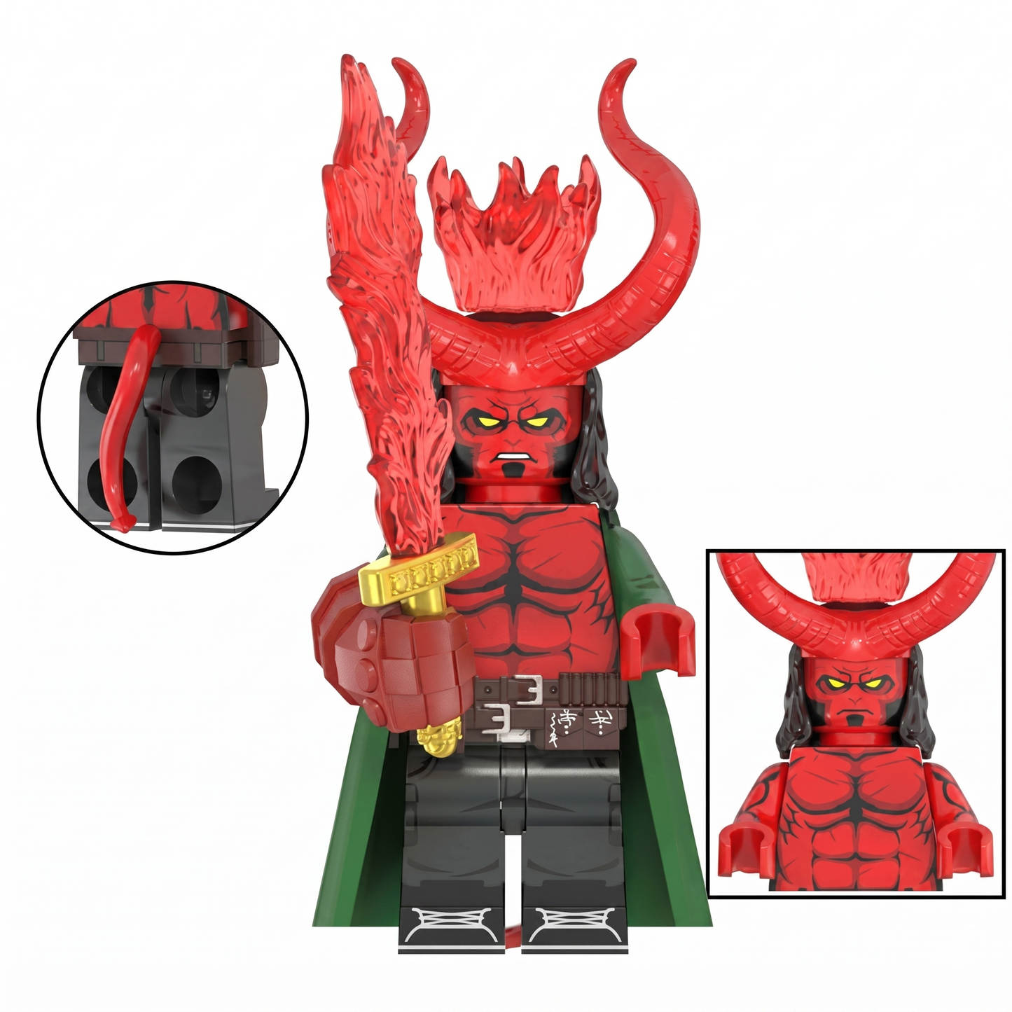 Hellboy King Horror Movie Custom Minifigure