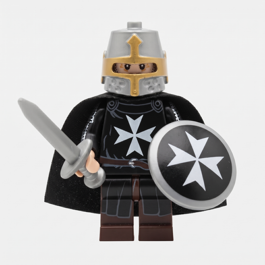 Knight Teutonic Order Black Army Crusades Custom Minifigure