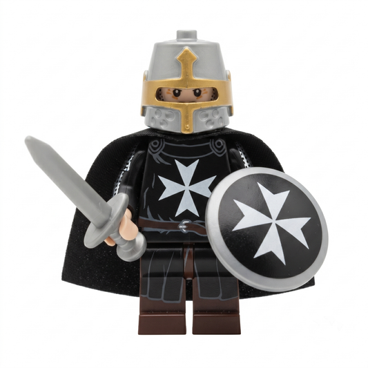 Knight Teutonic Order Black Army Crusades Custom Minifigure