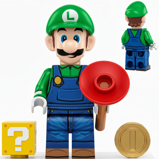 Luigi The Super Mario Bros Galaxy Superhero Minifigure