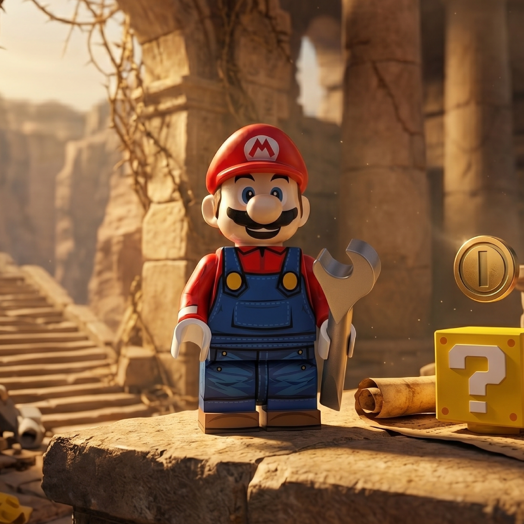 Mario The Super Mario Bros Galaxy Superhero Minifigure