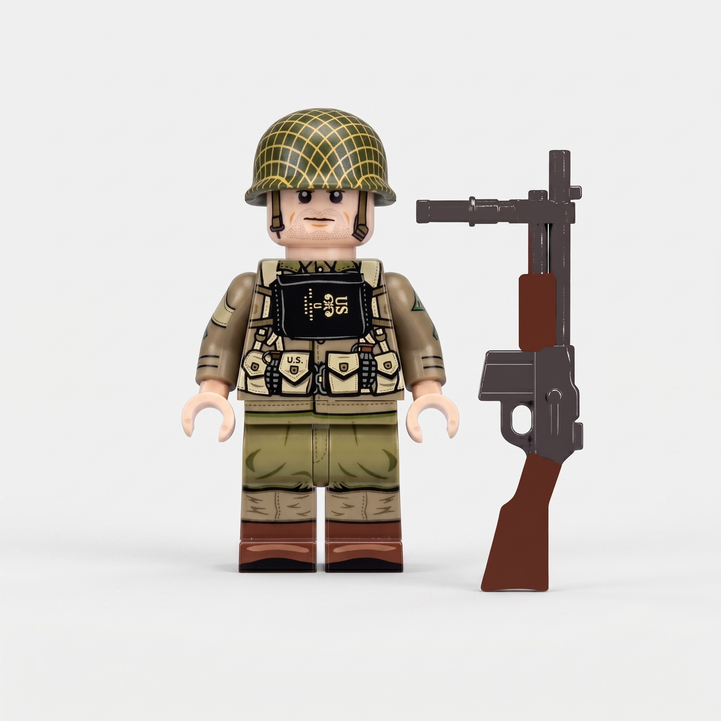 Ranger with BAR US WW2 Army Soldier Minifigure
