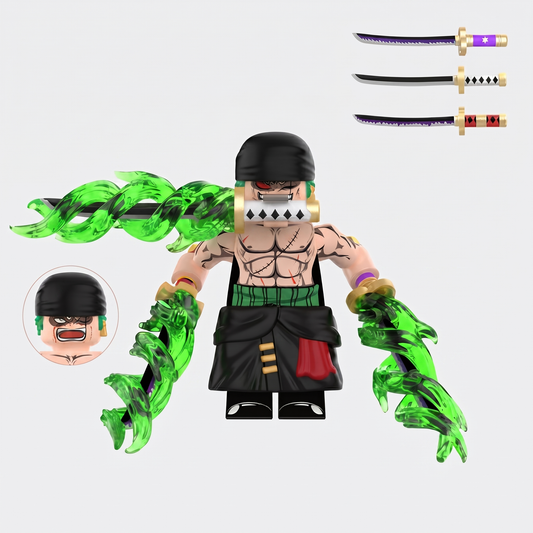 Roronoa Zoro V2 One Piece Anime Custom Minifigure
