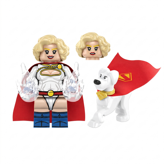Supergirl V2 with Krypto Superhero Custom Minifigure