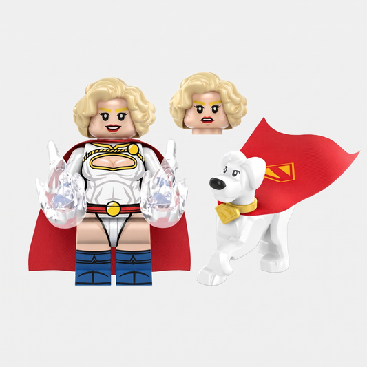 Supergirl V2 with Krypto Superhero Custom Minifigure