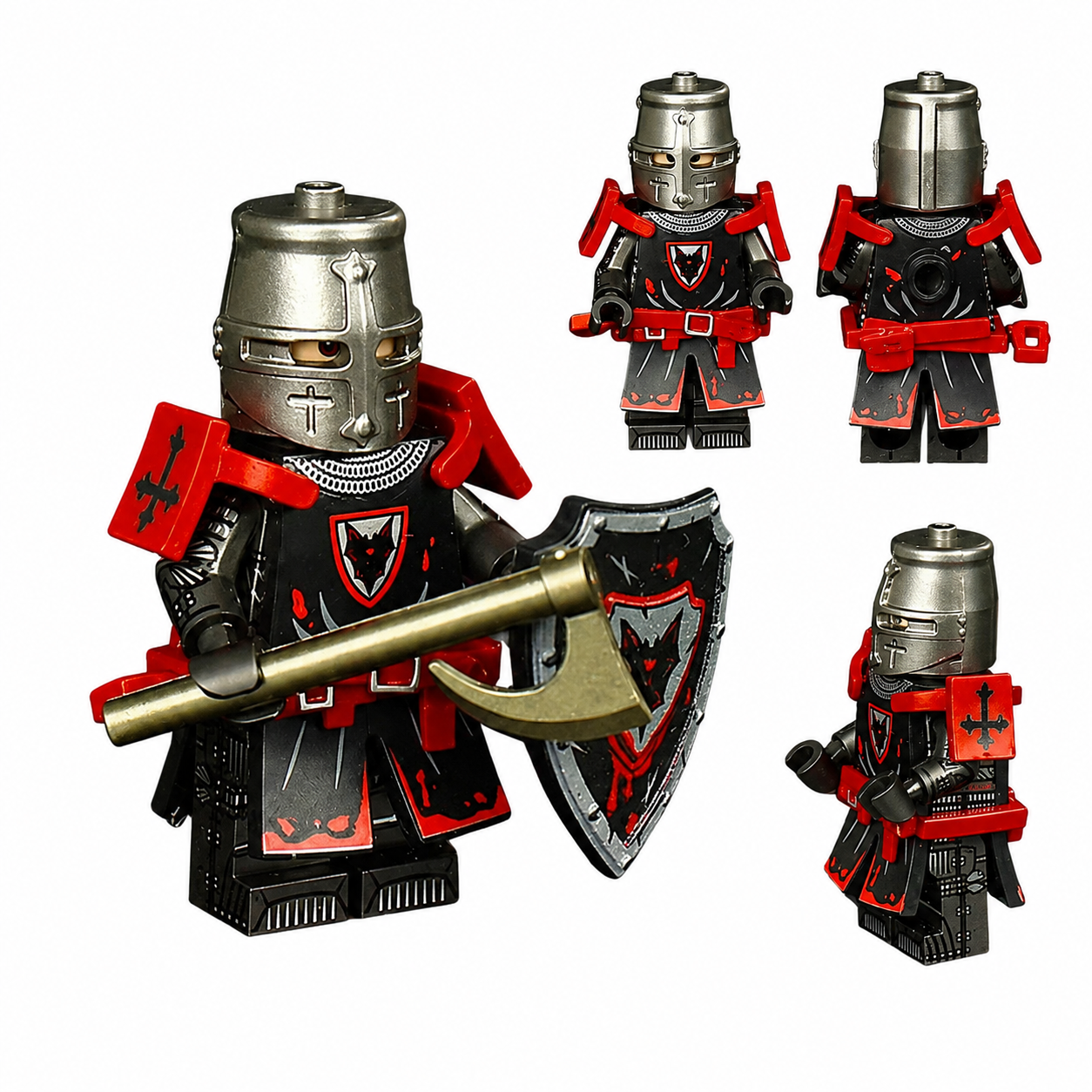 Vampire faction Armored Knight Castle Soldier Minifigure