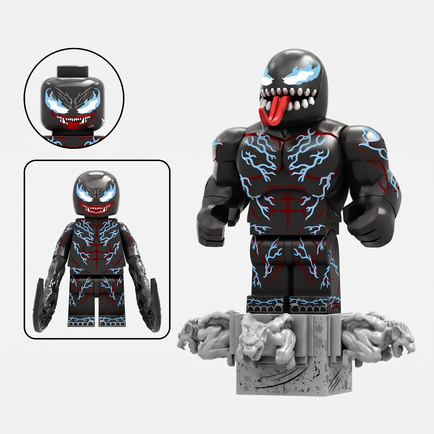 Venom Spider Man Medium Gargoyle Stand Custom Minifigure