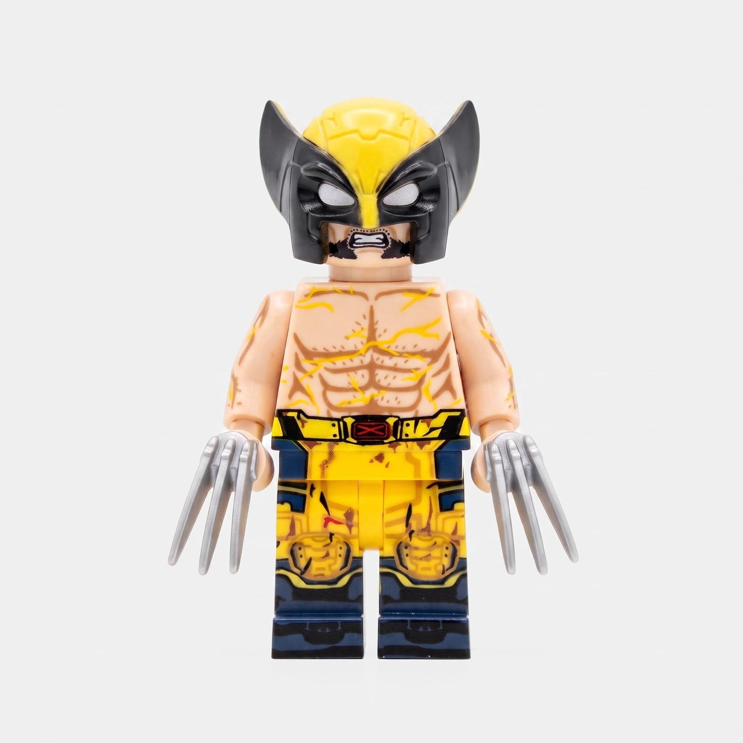 Wolverine Shirtless Superhero Custom Minifigure