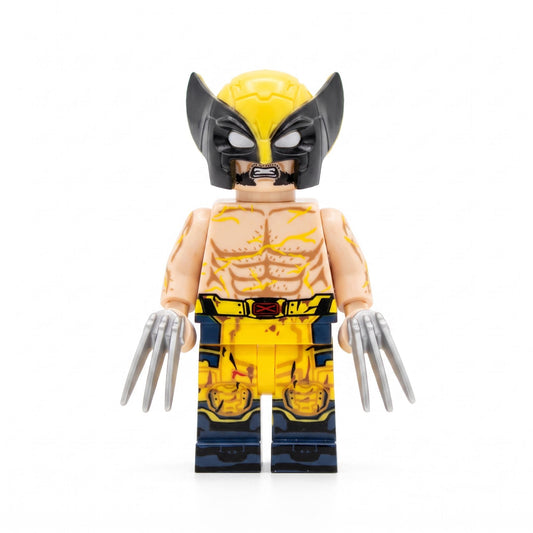 Wolverine Shirtless Superhero Custom Minifigure