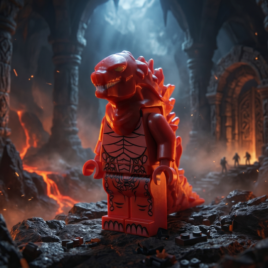 Godzilla Red Monster Horror Minifigure